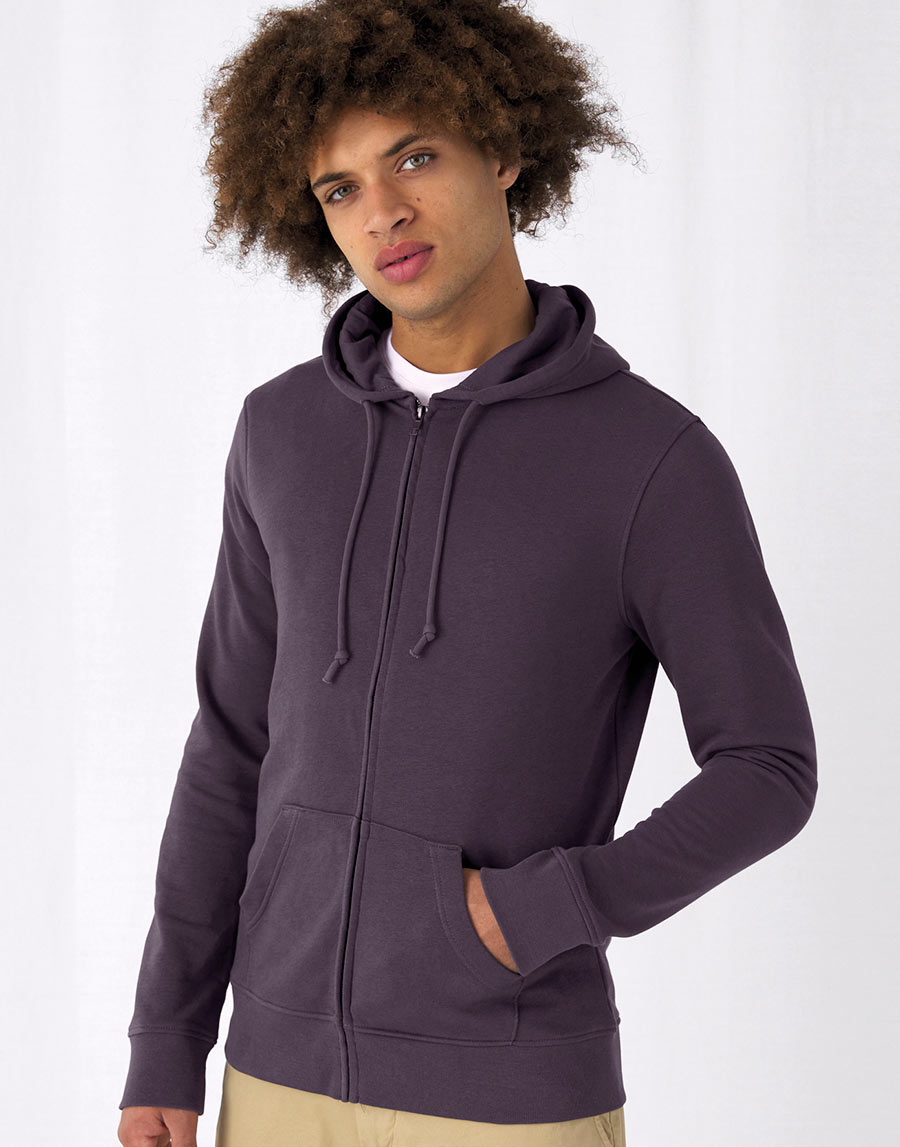 WU35B Organic Zipped Hooded