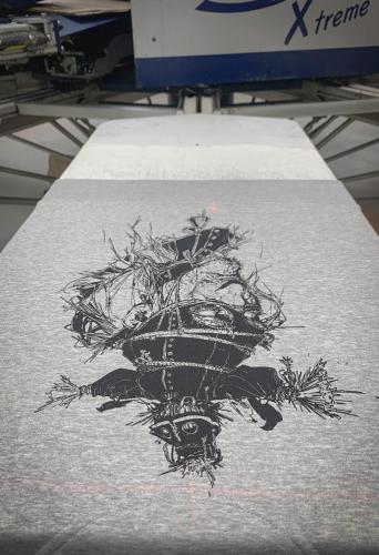 WATERBASED SCREEN PRINT - DRAWNED